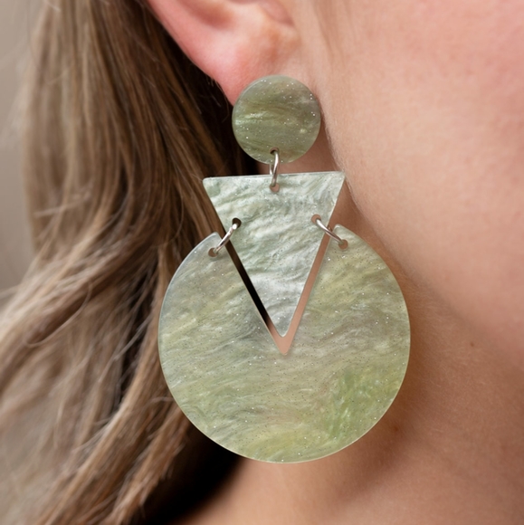 Head Under WATERCOLORS Acrylic Earrings - Picture 3 of 3